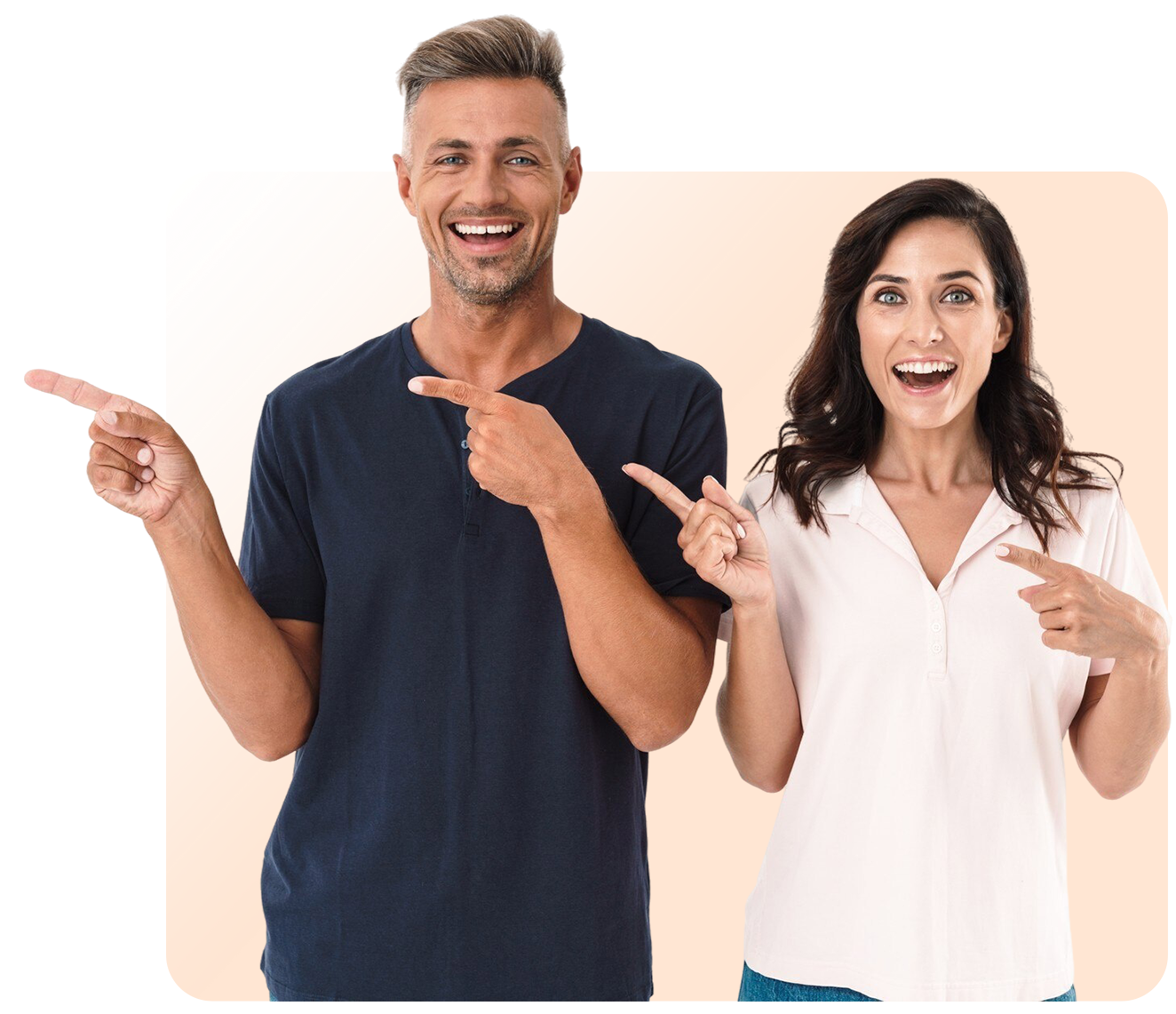 Couple holding hands